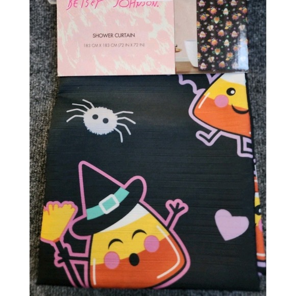 Betsey Johnson Other - New Adorable Betsey Johnson Candy Corn In Costume Fabric Shower Curtain